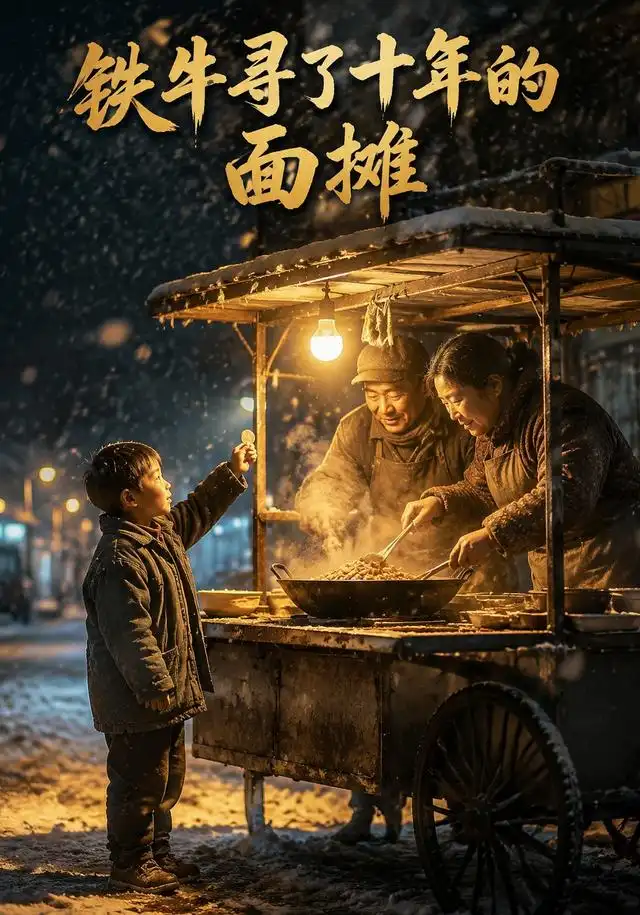铁牛寻了十年的面摊（32集）Ai短剧