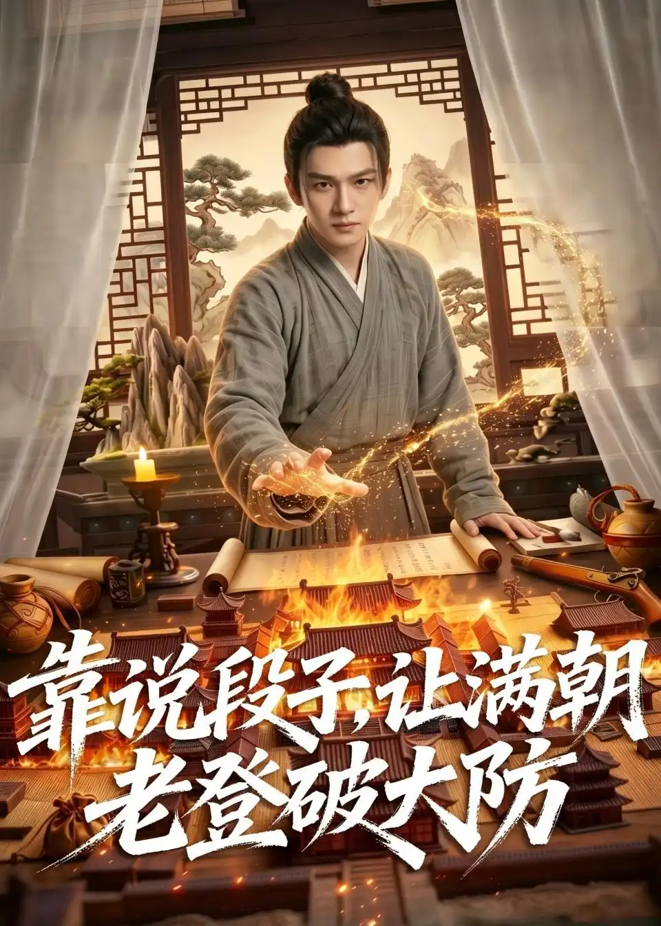 靠说段子让满朝老登大破大防（94集）AI短剧