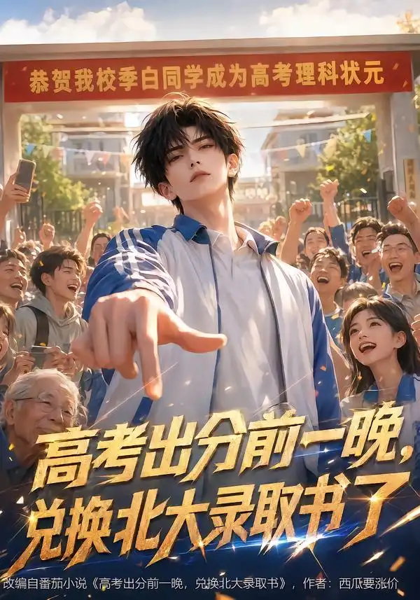 高考出分前一晚，兑换北大录取书了（80集）