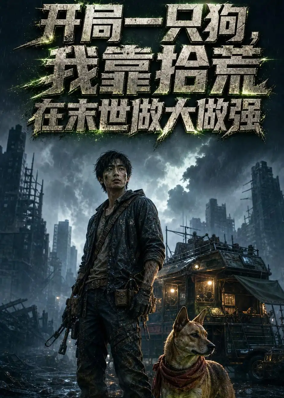 12-开局一只狗，我靠拾荒在末世做大做强（23集）AI短剧