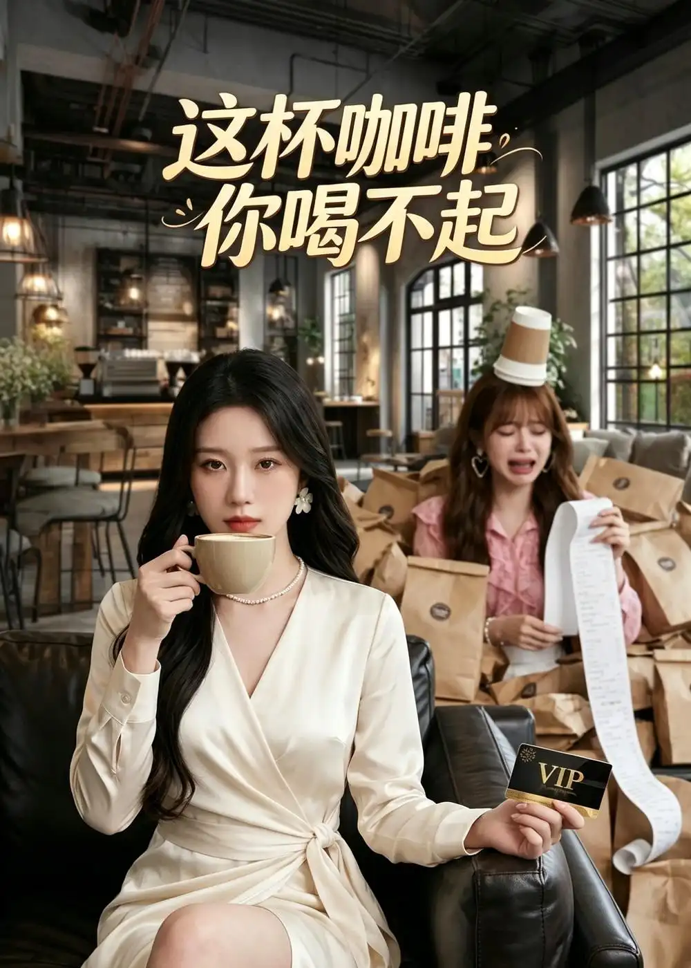 135-这杯咖啡，你喝不起（46集）AI短剧