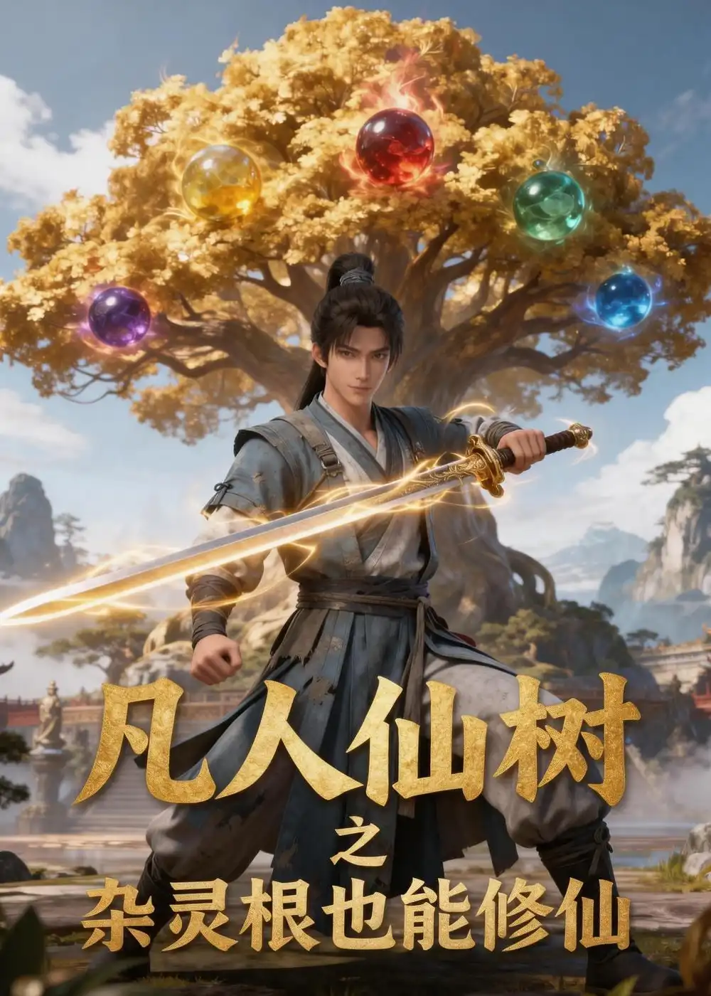 14-凡人仙树之杂灵根也能修仙（45集）动漫