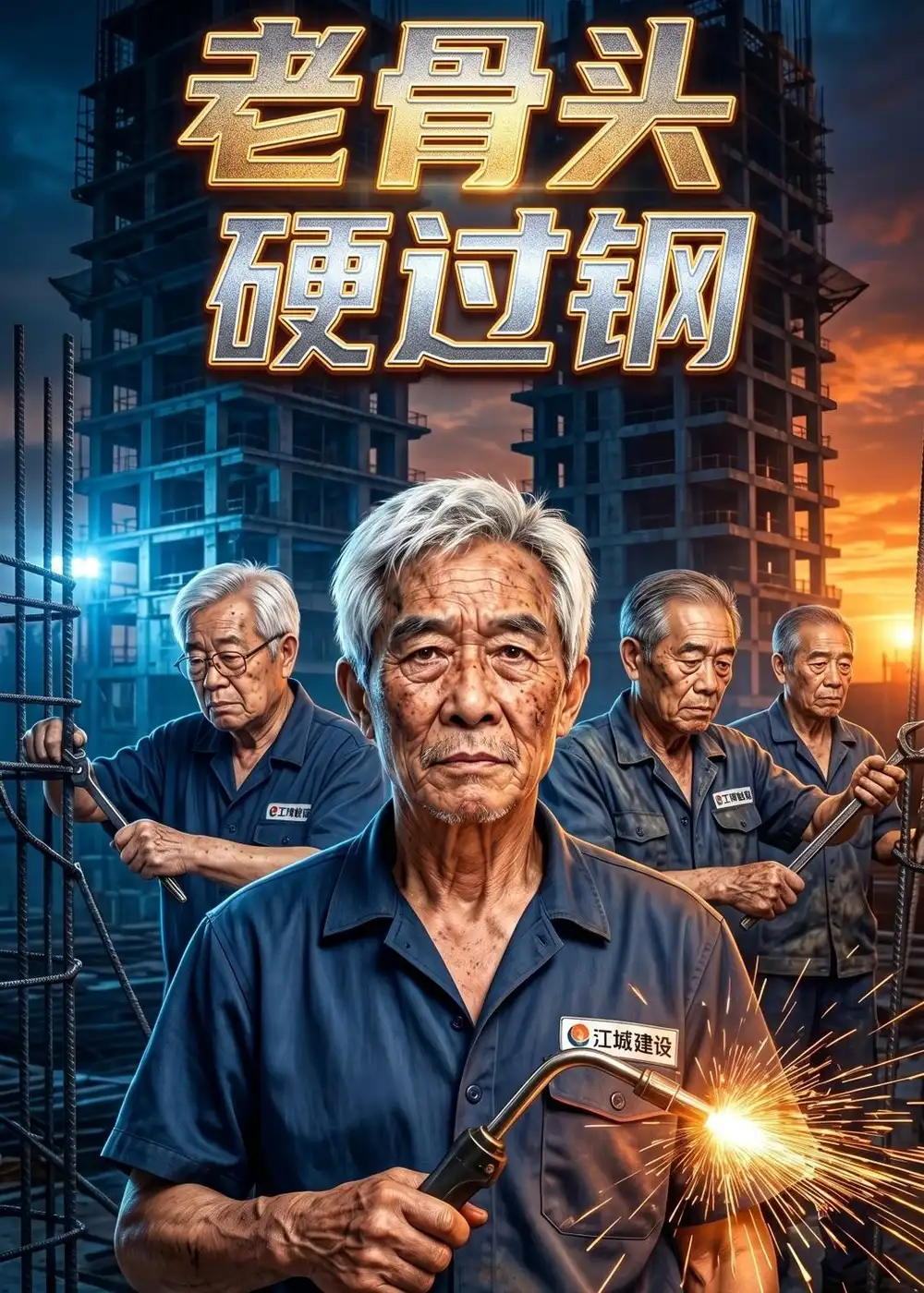 40-老骨头硬过钢（61集）AI短剧