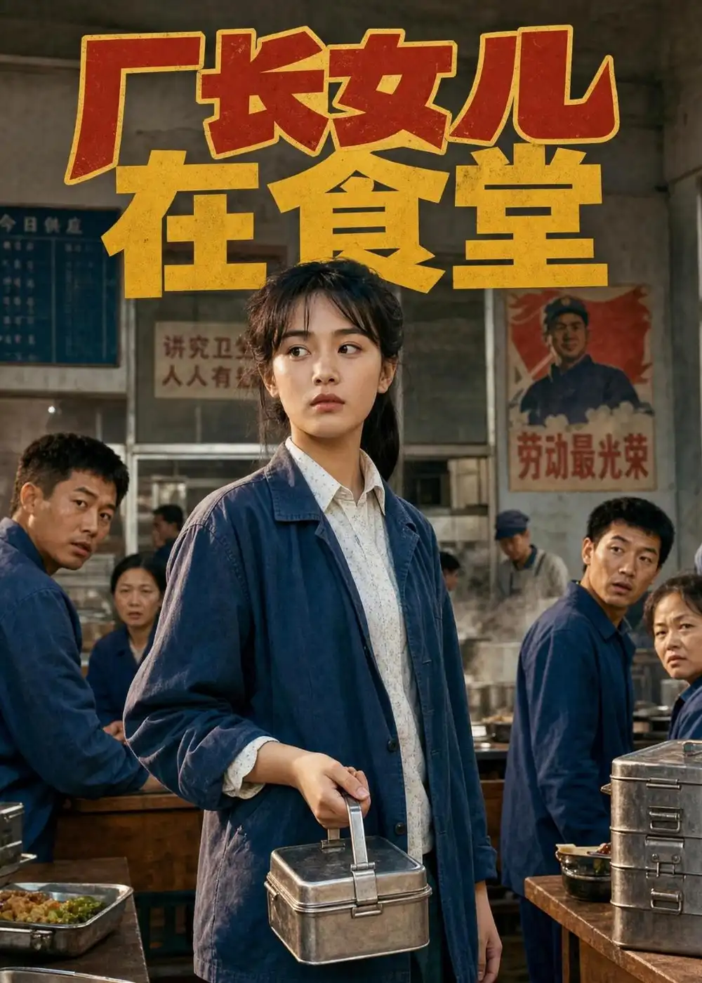 64-厂长女儿在食堂（48集）AI短剧
